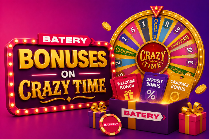 Batery Bonuses on Crazy Time